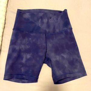 Lululemon acid dyed bike shorts